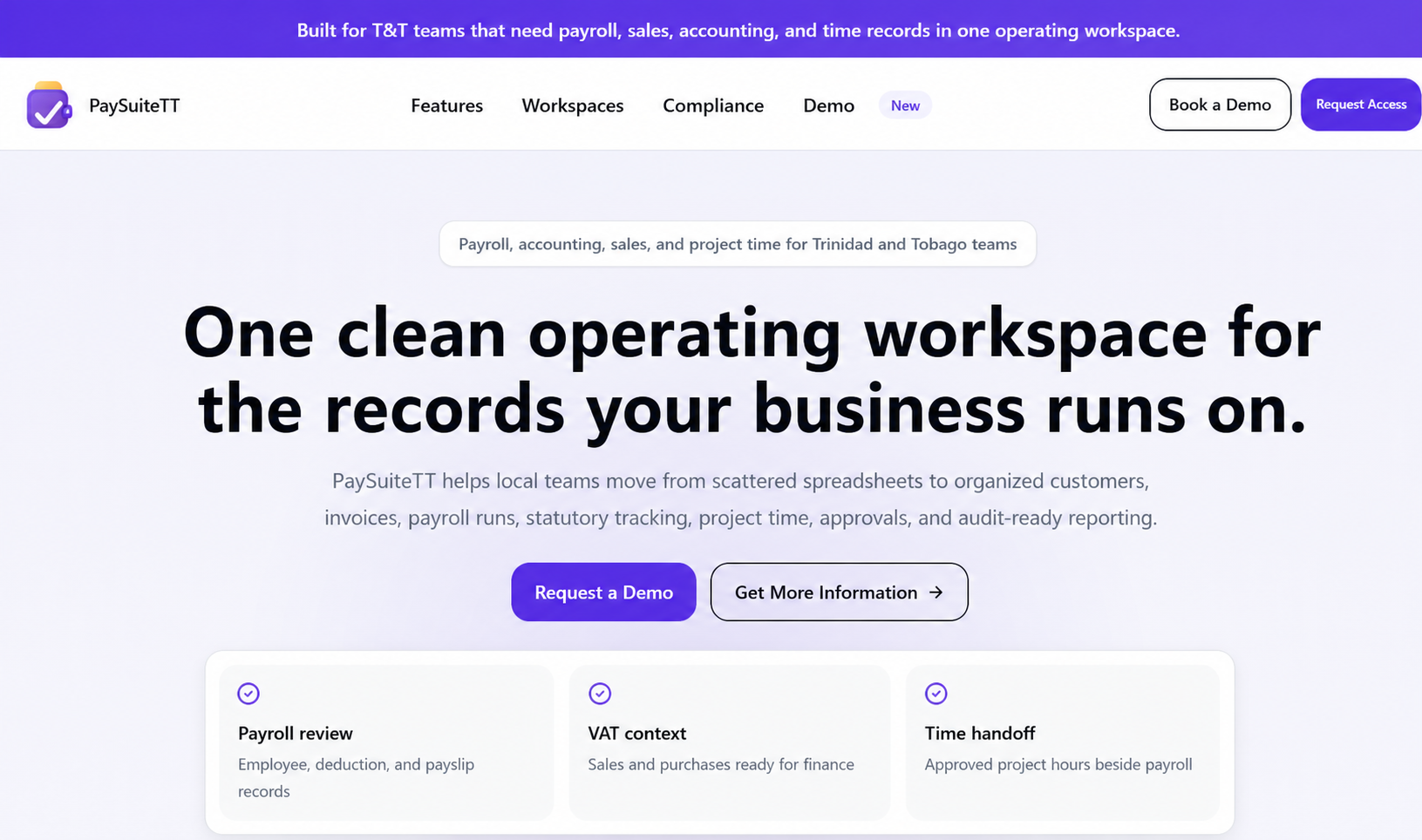 PaySuiteTT Product Website
