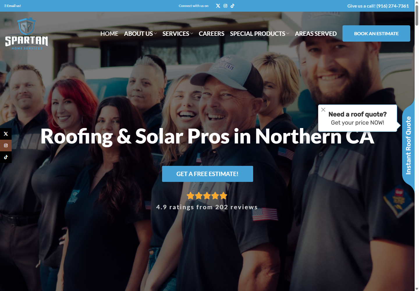 Spartan Home Services Website