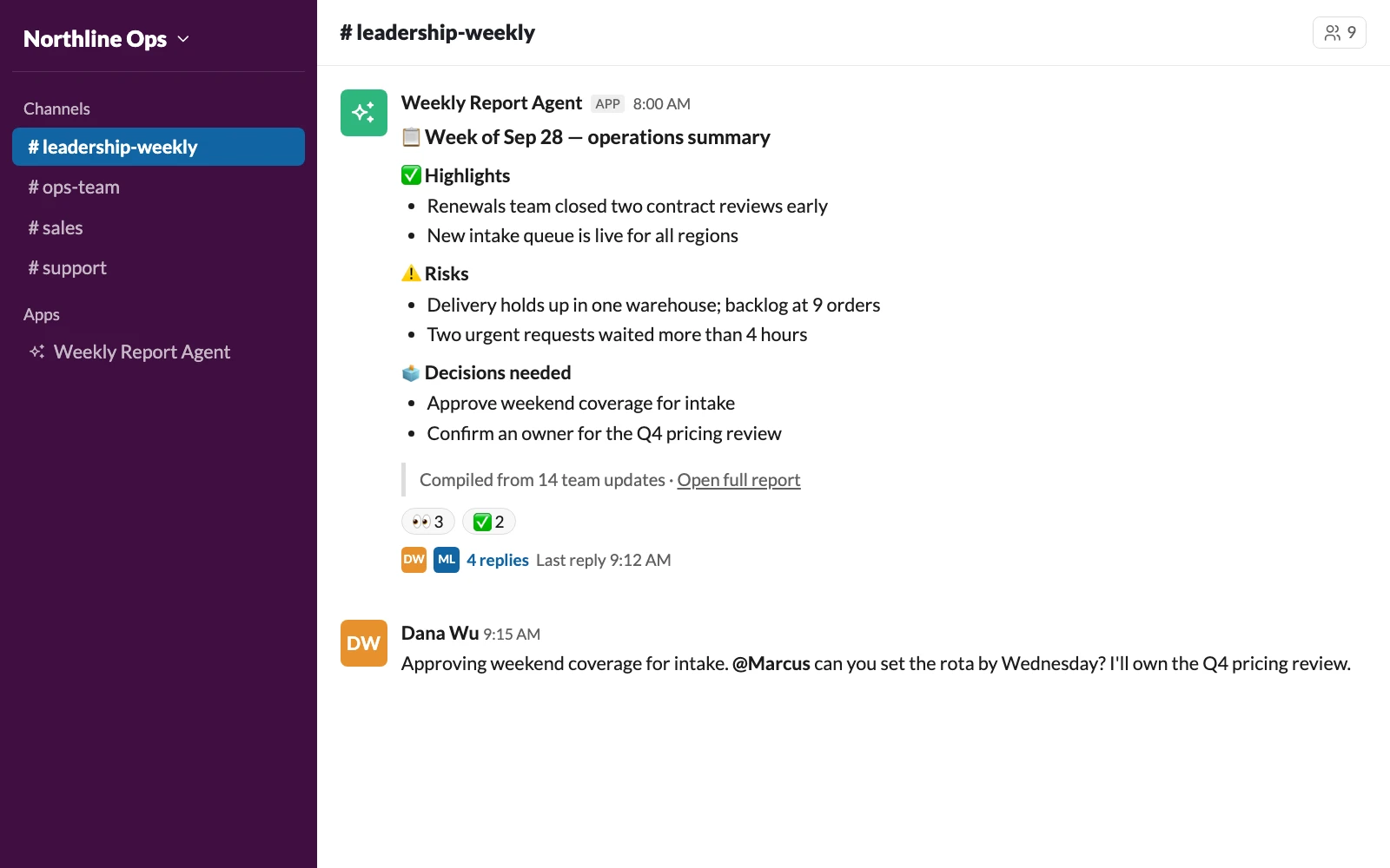 AI Meeting & Executive Reporting project preview